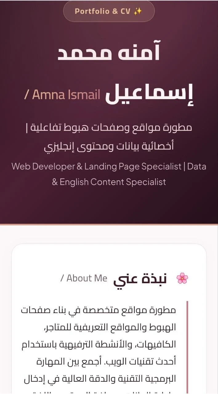 السيرة الذاتية